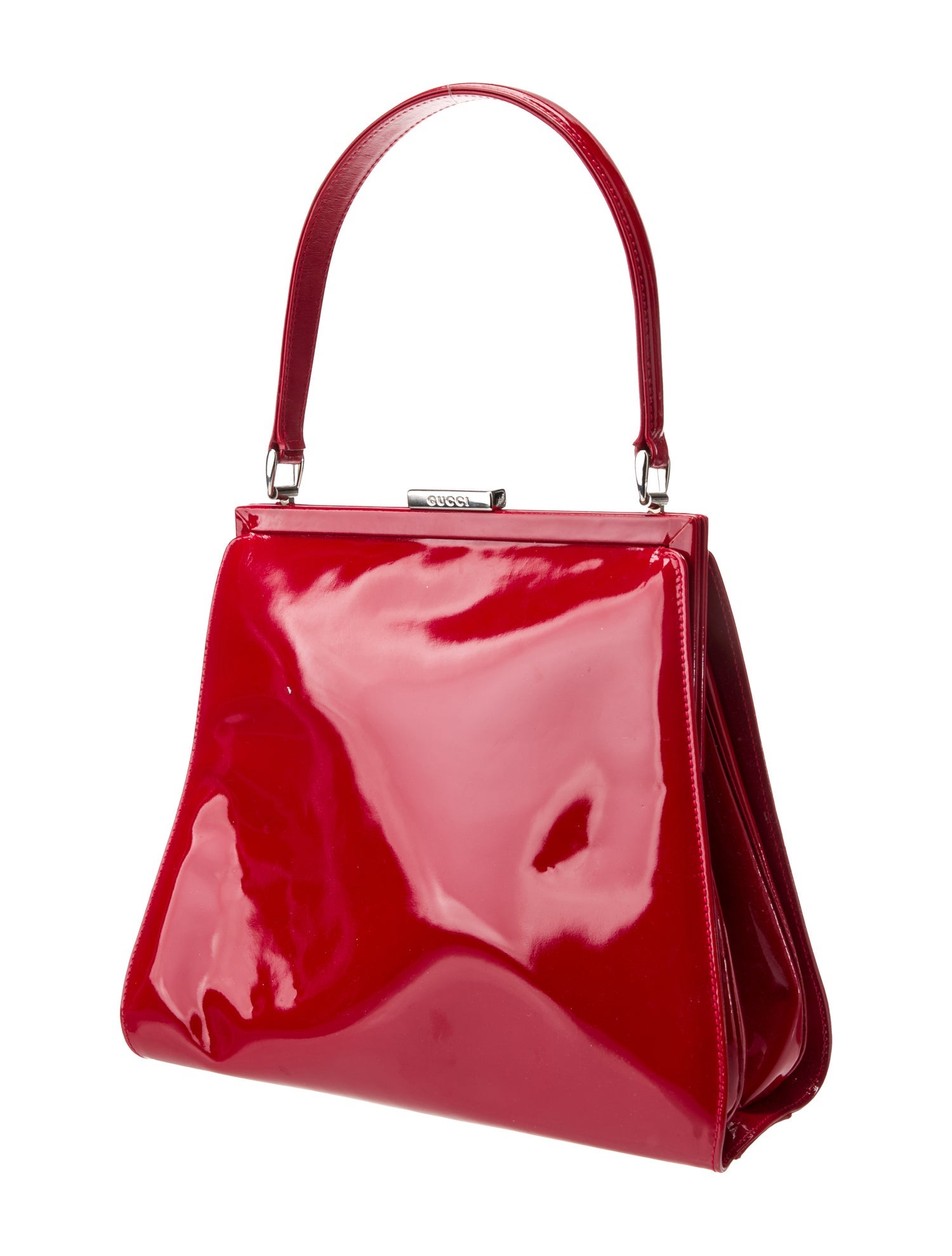 Gucci Patent Leather Top Handle Bag